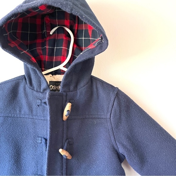 Osh Kosh Baby Hooded Toggle Pea Coat - Picture 3 of 10